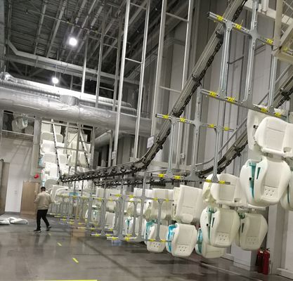 自動車座席接着剤の静電気の粉のコーティング ライン