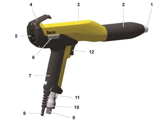 GM03 手動装置用 LED 高電圧ディスプレイ付き手動銃 2 B