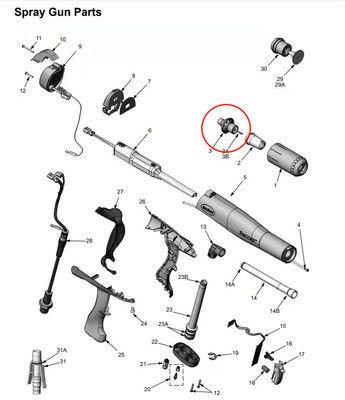 ノードソン・エンコア 手動噴射銃用の電極組替え1083137