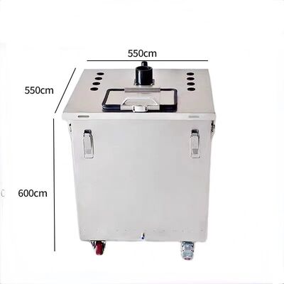 粉体塗装機用ステンレス製流動化粉体ホッパー