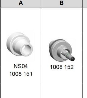 1008151 ラウンド NS04 粉体塗装ガン ノズル GM03 GA03用