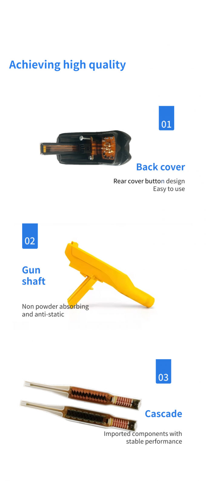 エンコア2世代ステンレス鋼粉末供給ポンプノズル 1600595 空気流量 粉末塗装機械のスペアパーツ OEMサポート 5